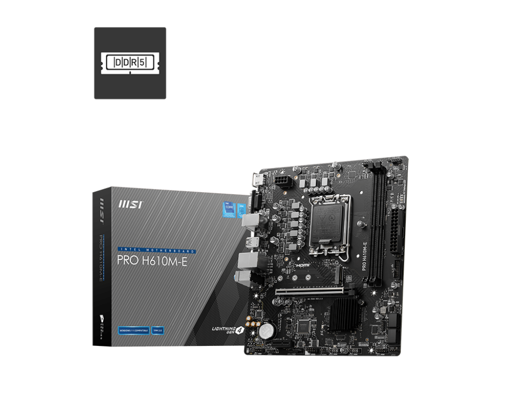 картинка Материнская плата MSI PRO H610M-E DDR5 от магазина Одежда+